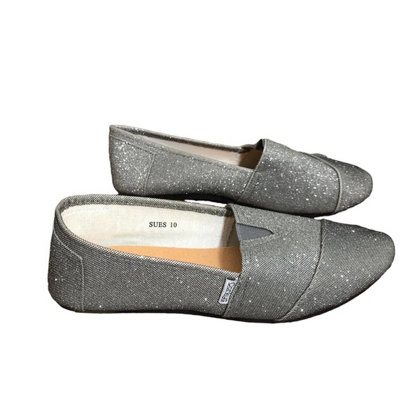 Corkys Shoes Corkys Silver Glitter Slip On Flats Poshmark